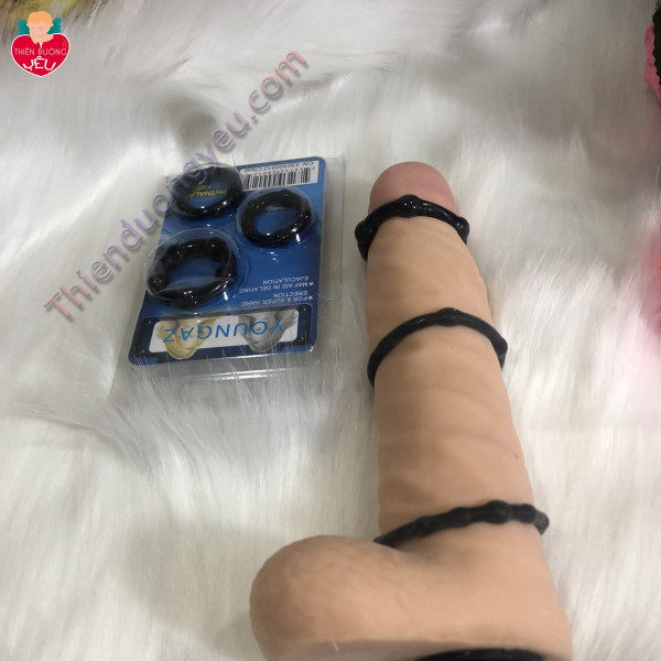 Bộ Ba Vòng Đeo Dương Vật Đôn Cao Cấp Chính  Hãng